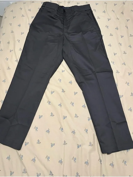 Men's Charcoal Work Pants 32x30 | 4 Pockets | Flat Front | New - Picture 5 of 12